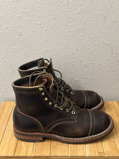 Photo by killbill03 on April 6, 2024 of the Nicks Americana in Horween Brown Waxed Flesh.
