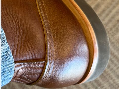 Photo by Gmetal64 on May 3, 2026 of the Nicks Moc Toe in Horween Ember Waxed Flesh.