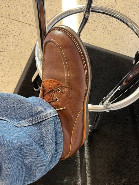 Photo by Gmetal64 on July 16, 2026 of the Nicks Moc Toe in Horween Ember Waxed Flesh.
