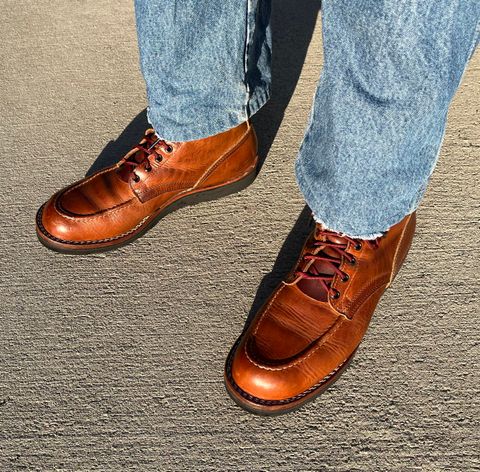Photo by Gmetal64 on July 11, 2026 of the Nicks Moc Toe in Horween Natural Dublin.