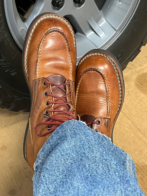 Photo by Gmetal64 on July 11, 2026 of the Nicks Moc Toe in Horween Natural Dublin.