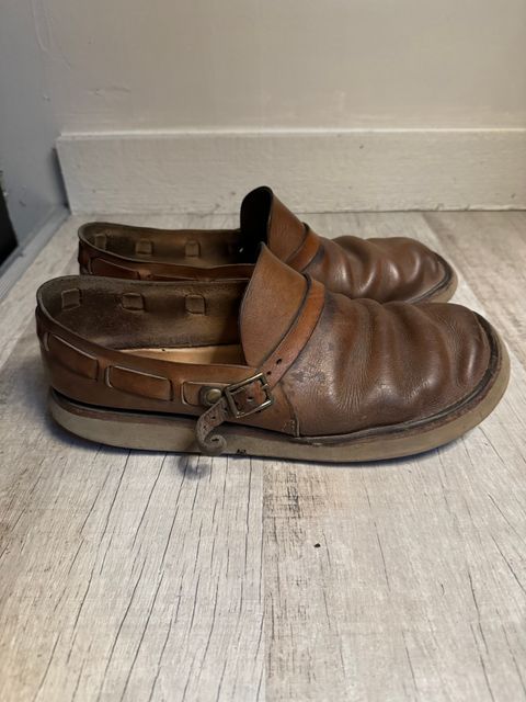 Photo by missouridenimdad on August 11, 2024 of the Oak Street Bootmakers Country Loafer in Horween Natural Chromexcel.