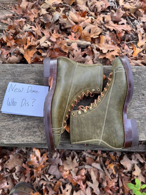 Photo by missouridenimdad on October 1, 2025 of the Fortis Boots Harker Leather GMTO Wukong Monkey Boot in Badalassi Carlo Oliva Pueblo.