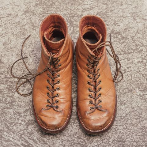 Photo by mjig76 on April 4, 2025 of the Willie's Handmade Boots Monkey Boot in Horween Moc Latigo.