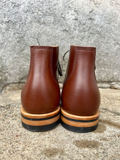 Photo by honestpanda on October 2, 2022 of the Viberg Boondocker BCT in Horween Pigment Brown Workshoe Butt.