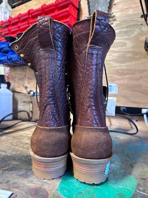 Photo by texasduckman on October 1, 2023 of the JK Boots Superduty in Bison Smooth.