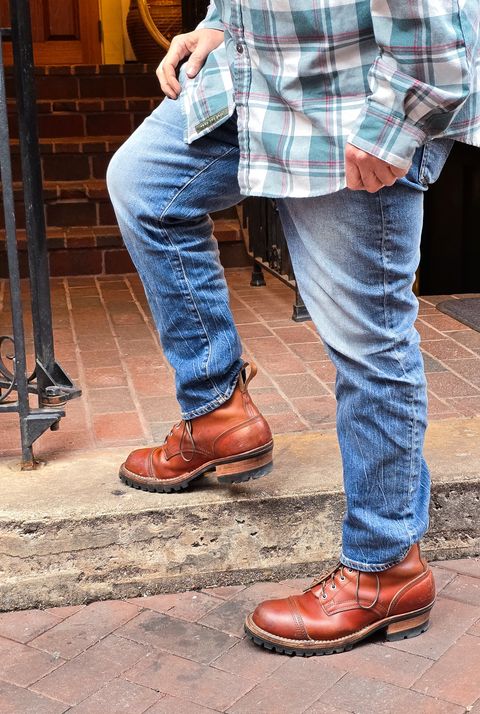 Photo by yorkpahomes on April 4, 2025 of the Nicks Wickett and Craig Toe Cap - Double Stuffed - MTO in Wickett & Craig Natural Double Stuffed.