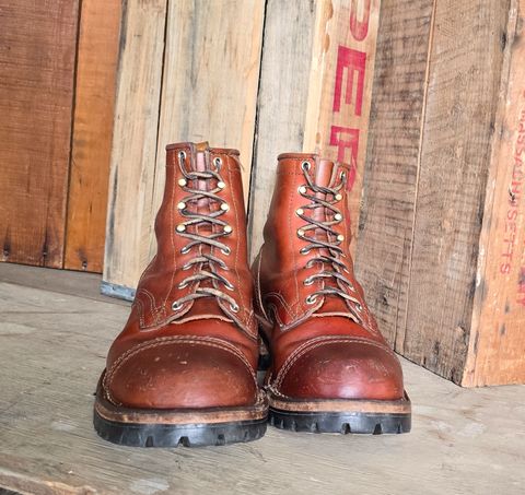 Photo by yorkpahomes on April 4, 2025 of the Nicks Wickett and Craig Toe Cap - Double Stuffed - MTO in Wickett & Craig Natural Double Stuffed.