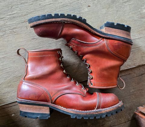 Photo by yorkpahomes on April 4, 2025 of the Nicks Wickett and Craig Toe Cap - Double Stuffed - MTO in Wickett & Craig Natural Double Stuffed.