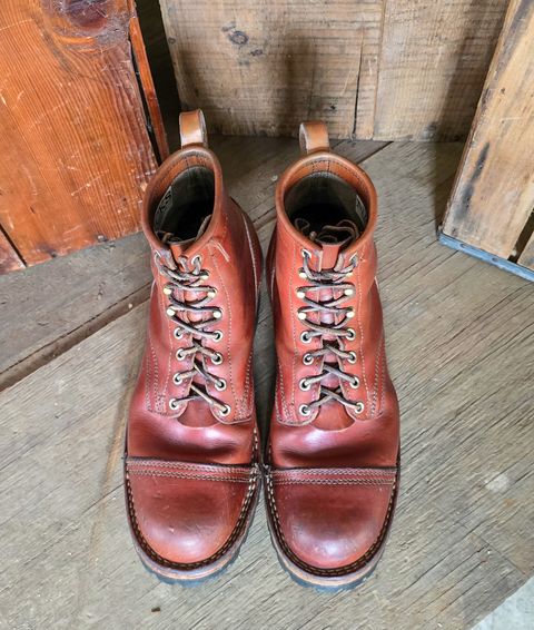 Photo by yorkpahomes on April 4, 2025 of the Nicks Wickett and Craig Toe Cap - Double Stuffed - MTO in Wickett & Craig Natural Double Stuffed.