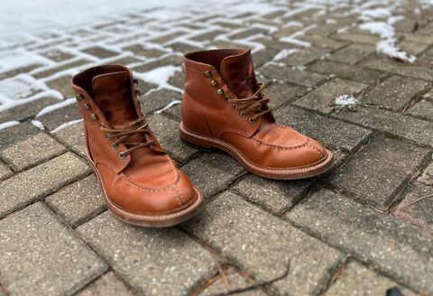 Photo by angelo on January 2, 2024 of the Grant Stone Ottawa Boot in Badalassi Carlo Natural Minerva.