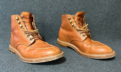 Photo by angelo on January 2, 2024 of the Grant Stone Ottawa Boot in Badalassi Carlo Natural Minerva.