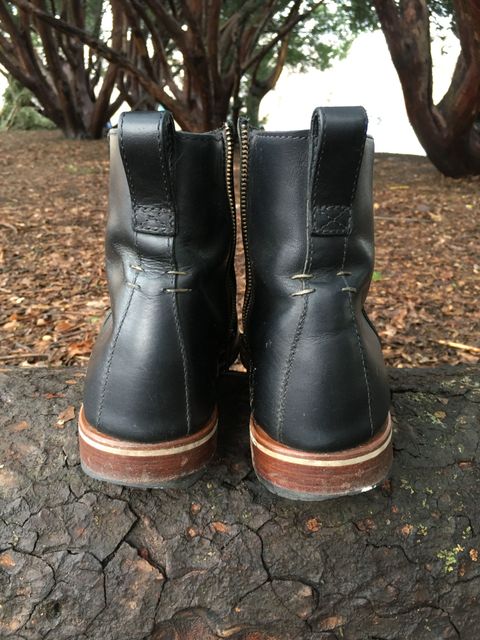 Photo by patinathunderdome on January 3, 2022 of the HELM Boots The Pablo in B' Leather Black Balthazar.