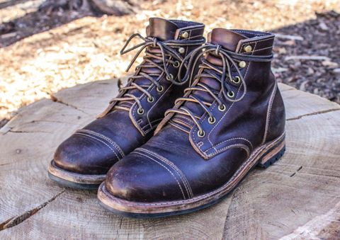 Photo by patinathunderdome on February 1, 2022 of the Truman Service Boot in Seidel Bay Double Shot.