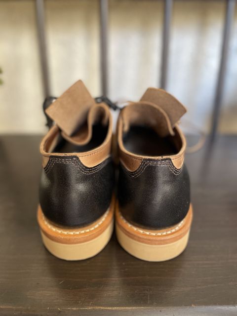 Photo by patinathunderdome on October 1, 2021 of the White's Oxford in Horween Natural Waxed Flesh.