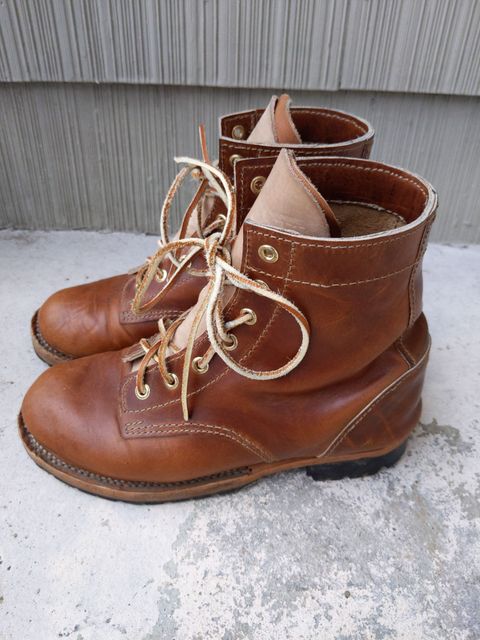 Photo by patinathunderdome on January 5, 2022 of the Self-Made in Horween Coppertone Chromexcel.