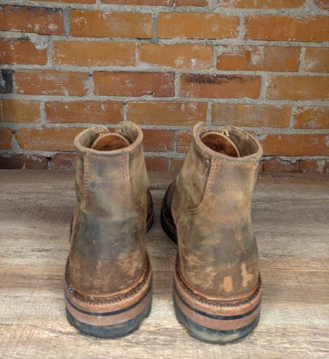 Photo by patinathunderdome on November 3, 2021 of the Parkhurst The Richmond in C.F. Stead Wheatbuck Waxy Commander Suede.