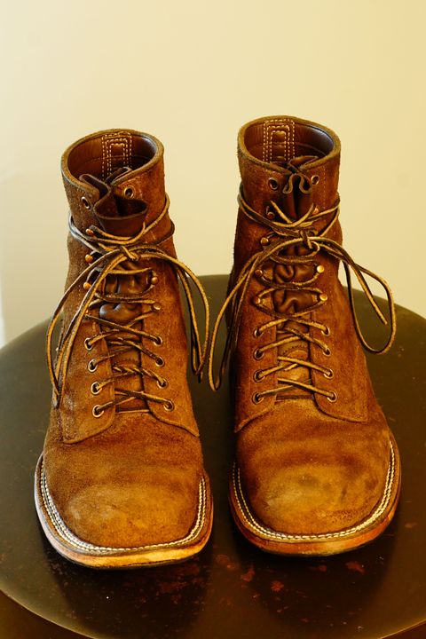 Photo by patinathunderdome on January 2, 2022 of the White's Smokejumper in Seidel Brown Roughout.