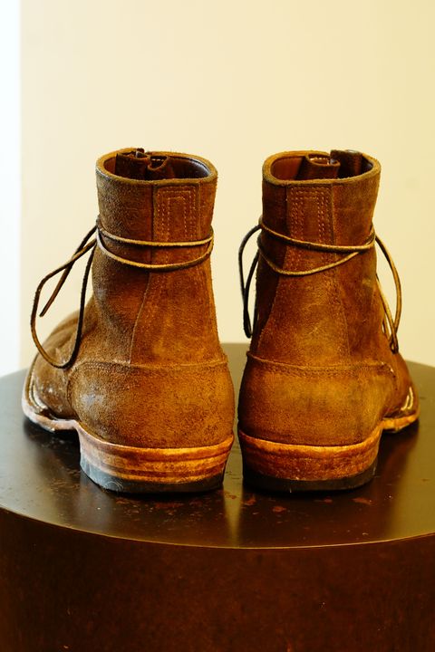 Photo by patinathunderdome on January 2, 2022 of the White's Smokejumper in Seidel Brown Roughout.