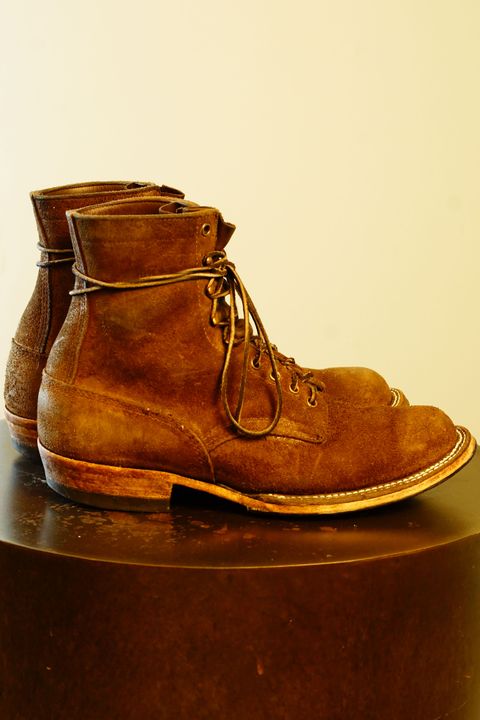 Photo by patinathunderdome on January 2, 2022 of the White's Smokejumper in Seidel Brown Roughout.