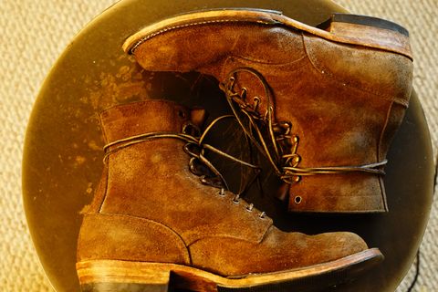 Photo by patinathunderdome on January 2, 2022 of the White's Smokejumper in Seidel Brown Roughout.