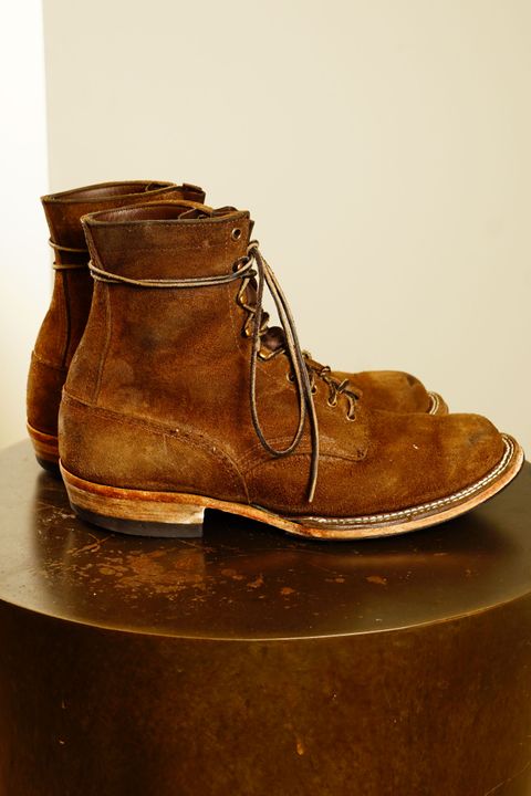 Photo by patinathunderdome on February 4, 2022 of the White's Smokejumper in Seidel Brown Roughout.