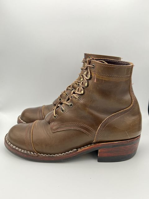 Photo by patinathunderdome on January 6, 2022 of the Nicks Charley in Horween Olive Chromepak.