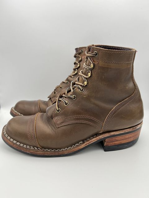 Photo by patinathunderdome on February 5, 2022 of the Nicks Charley in Horween Olive Chromepak.