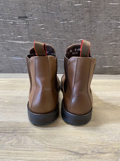 Photo by patinathunderdome on October 4, 2021 of the Allen Edmonds Nomad Chelsea in Coffee Calfskin.