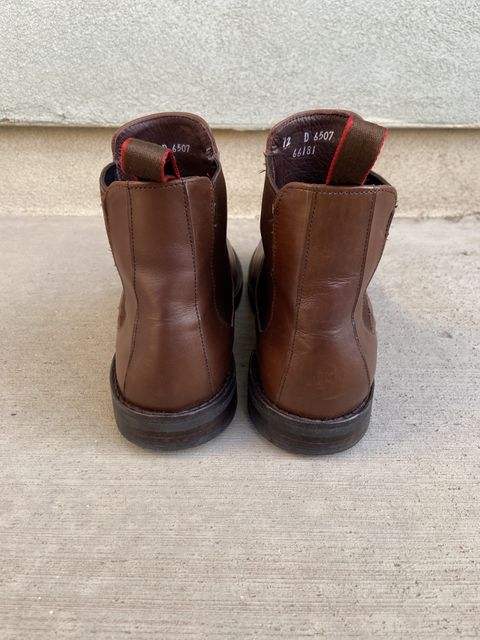Photo by patinathunderdome on December 5, 2021 of the Allen Edmonds Nomad Chelsea in Coffee Calfskin.