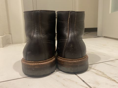 Photo by patinathunderdome on December 6, 2021 of the Alden x Stitchdown Stitchup 2.0 in Horween Arabica Lux Calfskin.