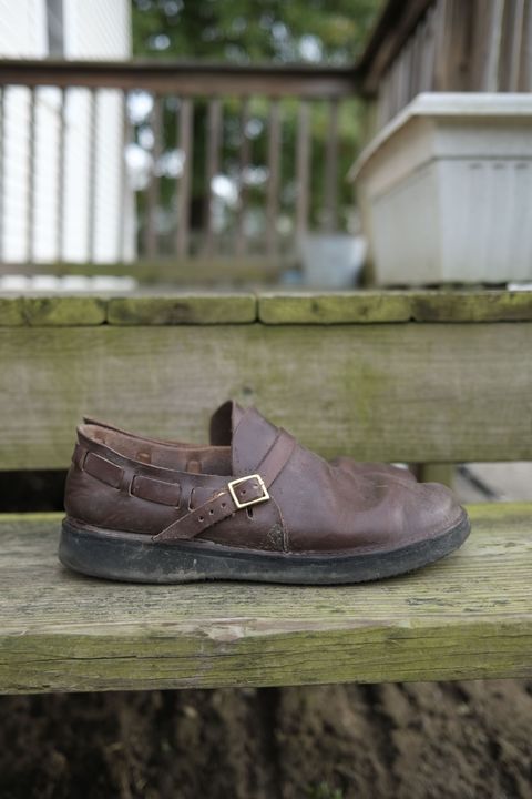 Photo by patinathunderdome on November 6, 2021 of the Aurora Shoe Co. Middle English in Horween Brown Chromexcel.