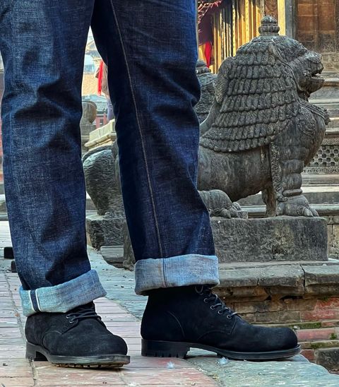 Photo by coolhand0302 on January 27, 2024 of the Viberg Service Boot in Seidel Black Oil Tan Roughout.