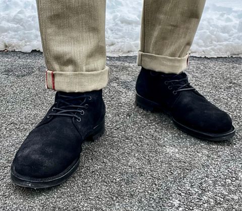 Photo by coolhand0302 on January 8, 2025 of the Viberg Service Boot in Seidel Black Oil Tan Roughout.