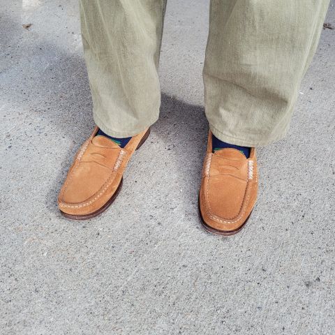 Photo by JoshankRedemption on April 18, 2026 of the Yuketen Rob's Loafer in Conceria Opera Rough Out.