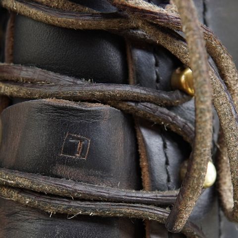 Photo by Leroy on April 3, 2024 of the Nicks x Zuriick Merriman in Horween Black Chromexcel.