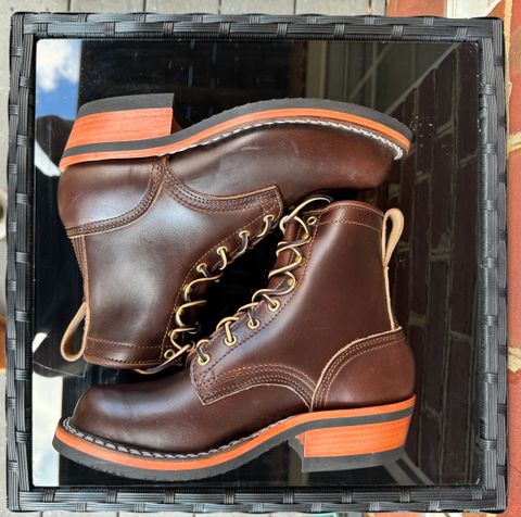 Photo by amcape on October 3, 2023 of the Nicks Robert in Horween Brown Chromexcel.