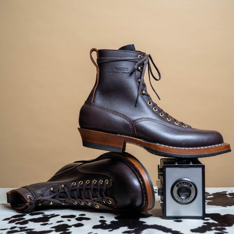 Photo by dirtbag_aesthete on October 1, 2023 of the White's x Stitchdown Wallace LTT Boot in Seidel Brown Dress.