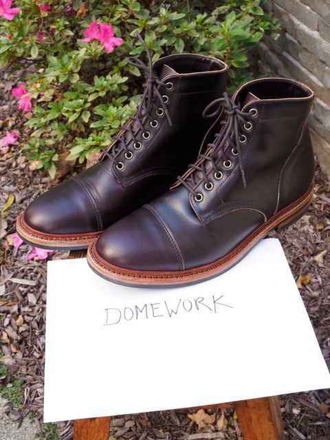 Photo by pmarlinm on October 2, 2022 of the Parkhurst The Richmond in Seidel Dark Burgundy Double Shot.