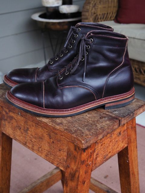 Photo by pmarlinm on January 1, 2023 of the Parkhurst The Richmond in Seidel Dark Burgundy Double Shot.