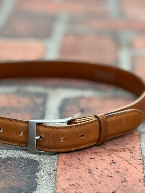 Photo by SierraLizard on April 1, 2026 of the Guarded Goods Guardian Belt in Maryam Natural Horsebutt.