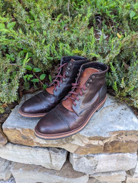 Photo by polishengineering on April 21, 2024 of the Parkhurst The Delaware in Horween Color 8 Dublin.