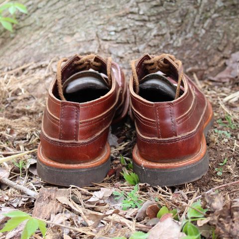 Photo by polishengineering on April 4, 2026 of the Russell Moccasin Co. Fishing Oxford in Seidel British Tan Double Shot.