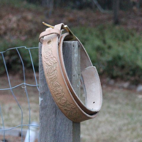 Photo by polishengineering on December 1, 2025 of the Harker Leatherworks Rainier Belt in Bakers Bridle.
