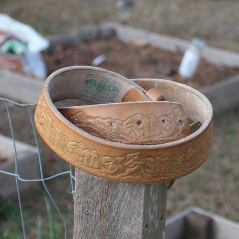 Photo by polishengineering on January 4, 2026 of the Harker Leatherworks Rainier Belt in Bakers Bridle.