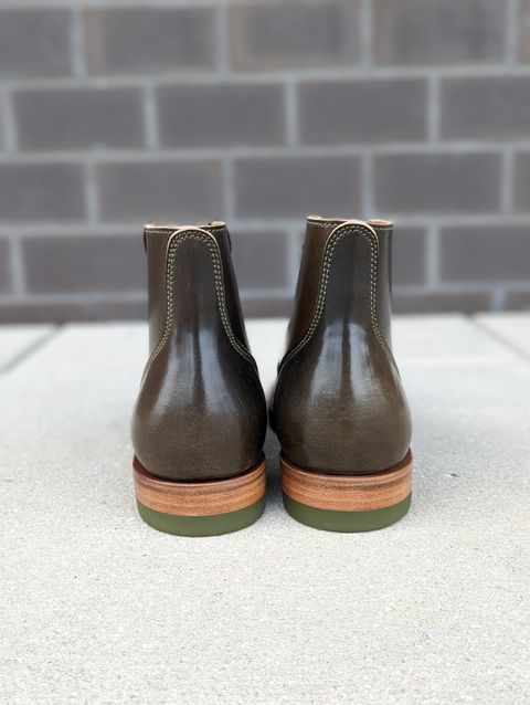 Photo by looking.down_ on November 1, 2022 of the Quan Shoemaker Unknown Model in Horween Dark Cognac Shell Cordovan.