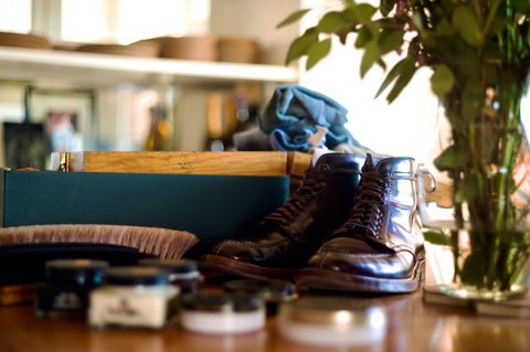 Photo by cordovanandcreases on March 3, 2023 of the Alden Tanker Boot in Horween Color 8 Shell Cordovan.