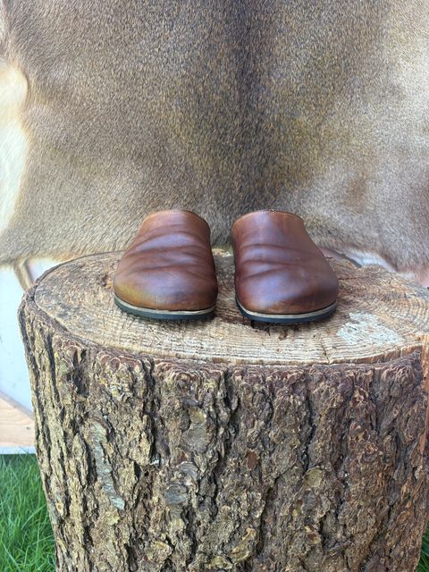 Photo by kendiamond on April 5, 2026 of the Ken Diamond Slipper in Horween Tan Latigo.