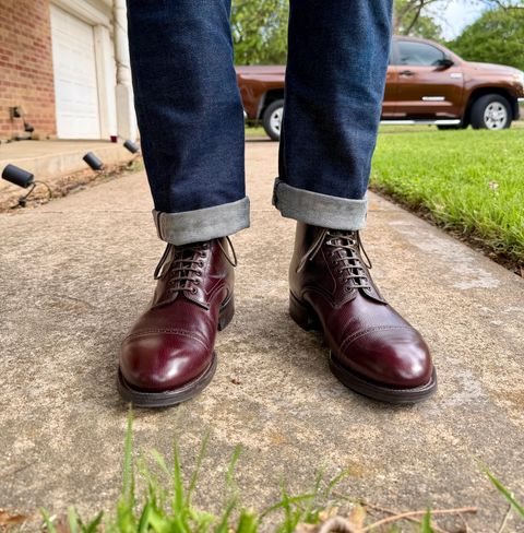 Photo by itsyaboisqueak on April 10, 2026 of the Viberg Navvy in Annonay Brandy Alcazar Calf.