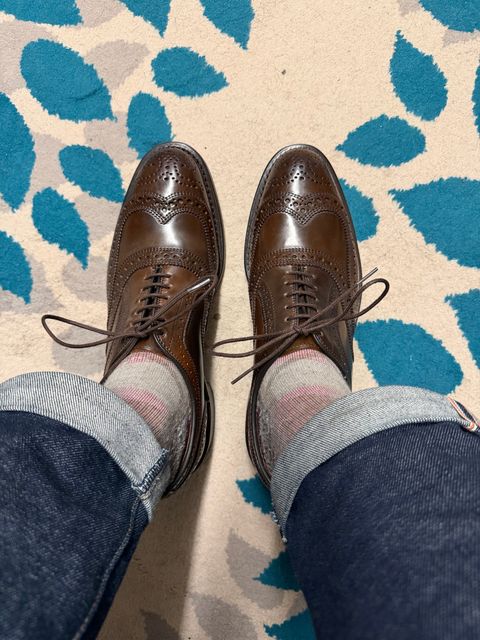 Photo by itsyaboisqueak on April 3, 2026 of the Allen Edmonds Cambridge in Horween Brown Shell Cordovan.